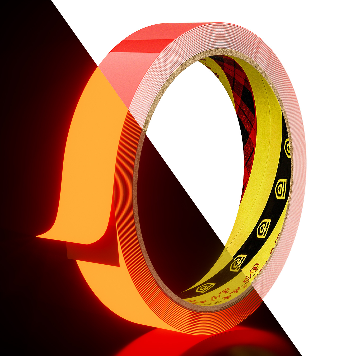 Cinta luminosa verde al por mayor, escalera de advertencia, suelo, cinta luminiscente de alto brillo, cinta fluorescente de color de almacenamiento de luz