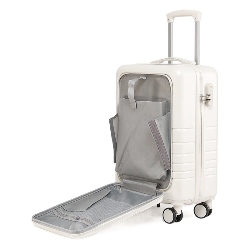 Yongsheng nuevo equipaje de Apertura frontal de embarque hembra 20 pulgadas ligero contraseña trolley maletín de equipaje masculino al por mayor