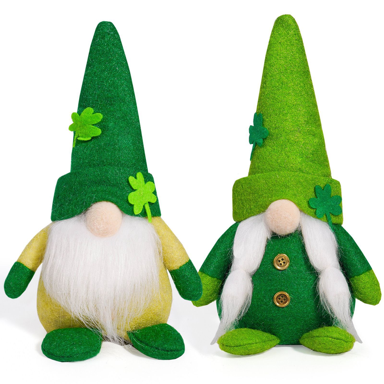 Día de San Patricio muñecas sin cara muñecas decorativas irlandesas día de trébol Rudolph tema decoración de fiesta