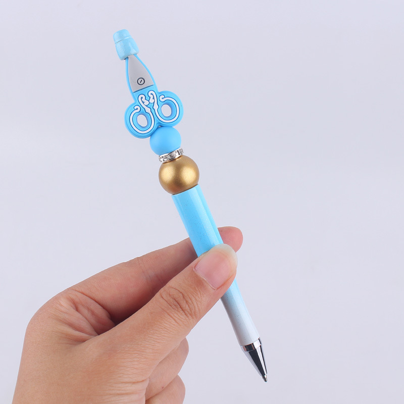 1 Piece Scissors Class Learning Daily Silica Gel Cute Ballpoint Pen display picture 6