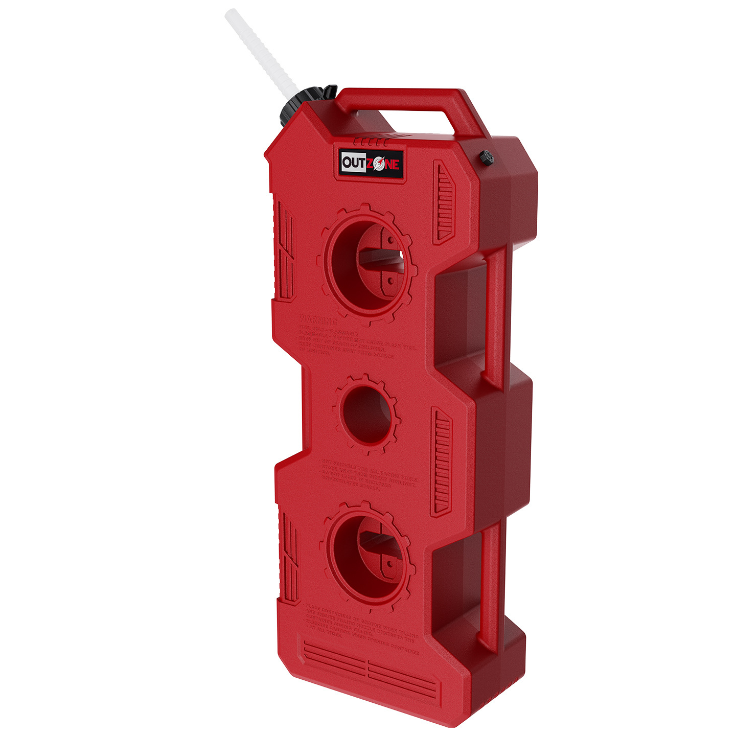 OUTZONE Car-Mounted Spare Fuel Tank Gasoline Canister Convenient Refueling Bottle Explosion-Proof Off-Road Self-Driving Emergency Fuel Tank Red