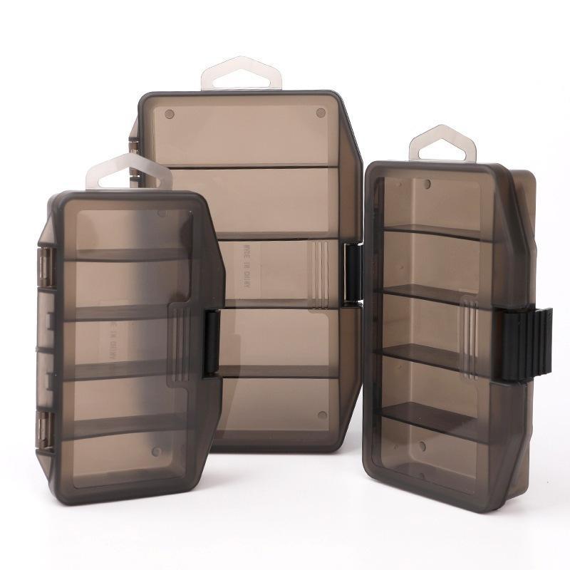 枪色五格盒 渔具鱼饵亮片收纳盒配件盒子塑料套装工具盒路亚饵盒