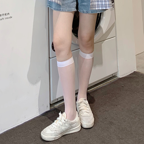 Women's Spring and Summer JKSock Leggings Thin Non-Slip Stockings, Universal Mid-Calf Socks for Pressure Slimming Legs, Wholesale