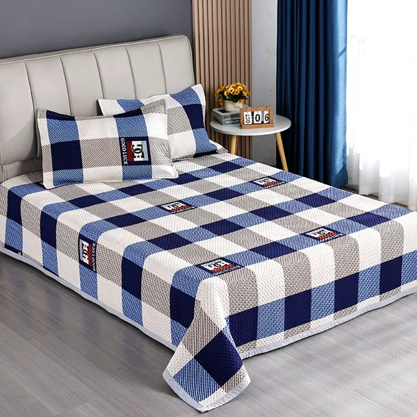 Factory wholesale bed cover four seasons universal double-sided dual-use quilted non-wrinkle non-slip bed sheet cover extra large Kang blanket