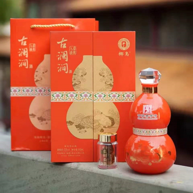 【节日送礼】椰岛牌贵州古澜涧53度酱香型500mL白酒厂家批发代发