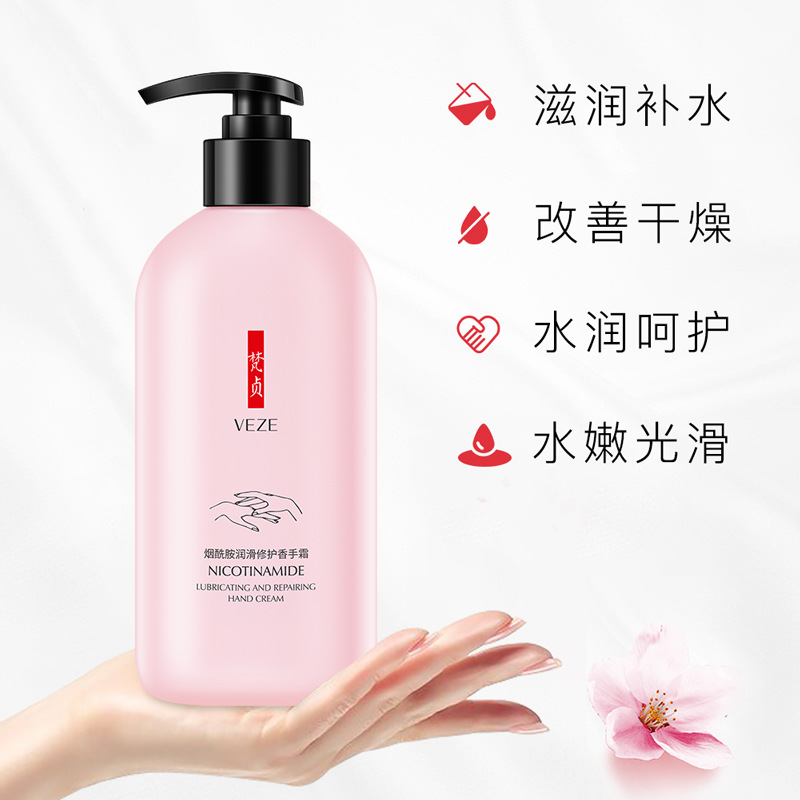 Crema de manos humectante elástica de nicotinamida de Fazhen, refrescante, suave, hidratante, hidratante, mejora la sequedad, crema de manos al por mayor genuina image 3