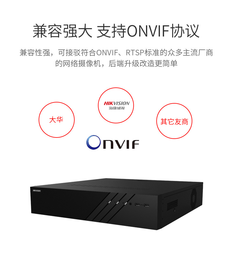 Hikvision Camera Hard Disk Video Recorder DS-7808N-Q1 Surveillance Host