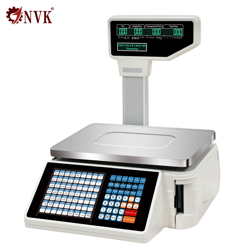 纳威克TM-A20b英文标签打印称西班牙阿拉伯收银条码秤wifi多语言