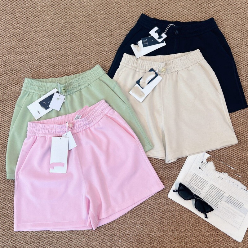 26 Summer Women's Yoga Elastic Waist Casual Shorts Home Versatile Slimming Hot Pants Wide Leg High Waist Air Conditioning Shorts