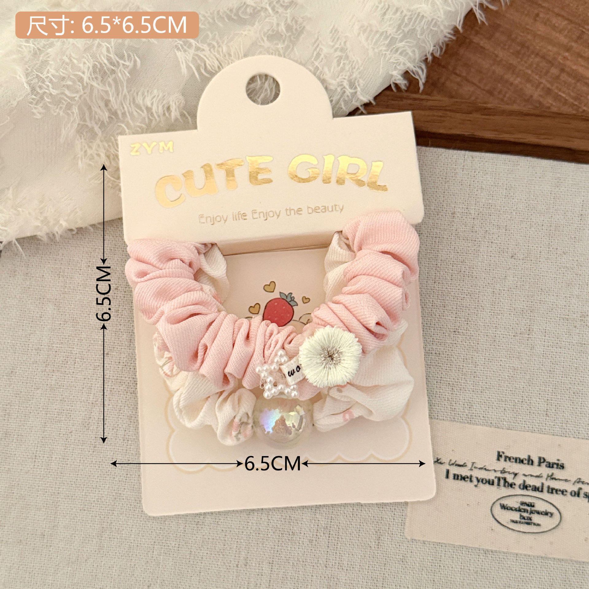 Conjunto de cuerda para el cabello con lazo para el cabello dulce de primavera y verano, accesorios para el cabello con lazo de color caramelo fresco, tocado de goma de todo fósforo para niñas