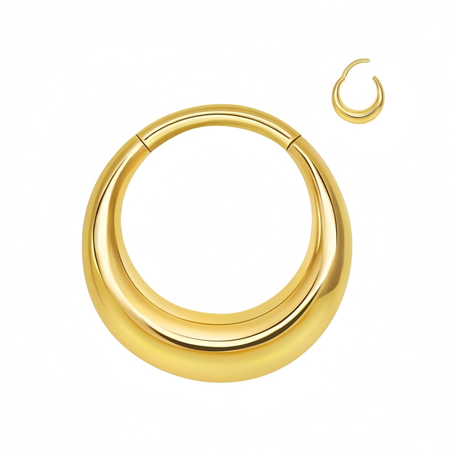 316 Stainless Steel Crescent Ring Nose Septum Ring Seamless Hoop Earrings Nose Ring Body Piercing Jewelry