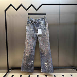 正确版本现货高品质AC家2025新款胶囊系列牛仔裤宽松版型男女同款