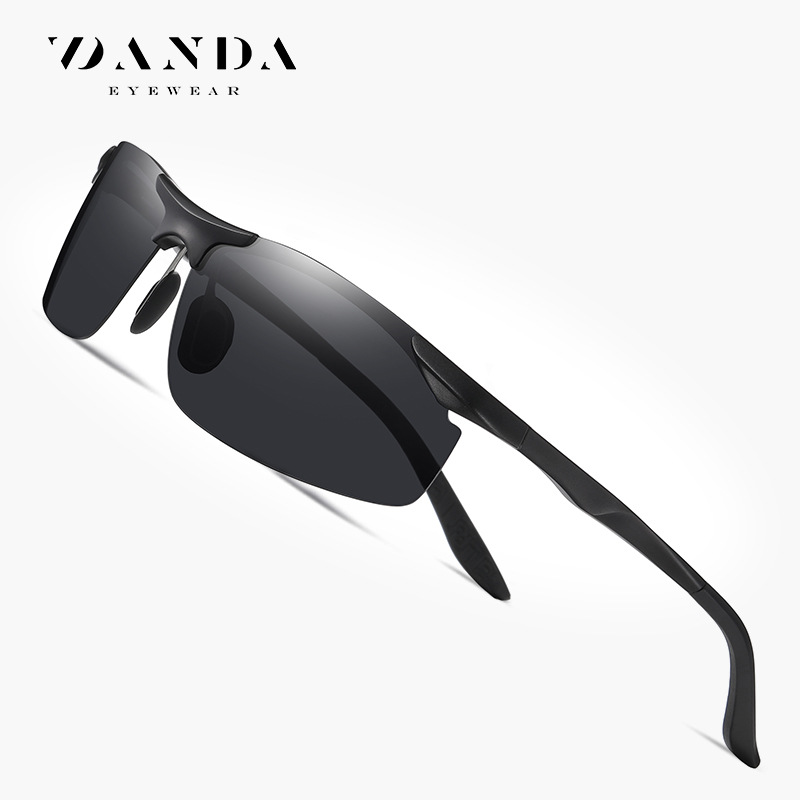 Gafas de visión nocturna para conducir por la noche 8179 gafas de sol Gafas de sol polarizadas de magnesio de aluminio transfronterizo en stock