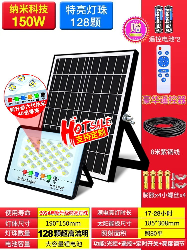 Zhongshan lámparas solar patio al aire libre Luz de inundación interior y exterior iluminación del hogar nuevo rural impermeable lámpara de calle fabricante