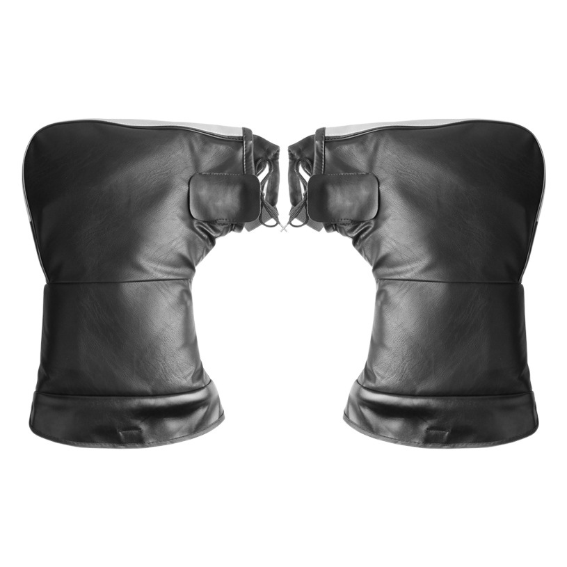 Motorcycle gloves cotton handle cover winter battery motorcycle thickened hand guard waterproof windproof warm PU leather men and women