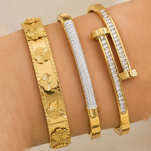 �W�����u�r�в��P䓽�ɫ���C������ɫ18K���P����gold bangles