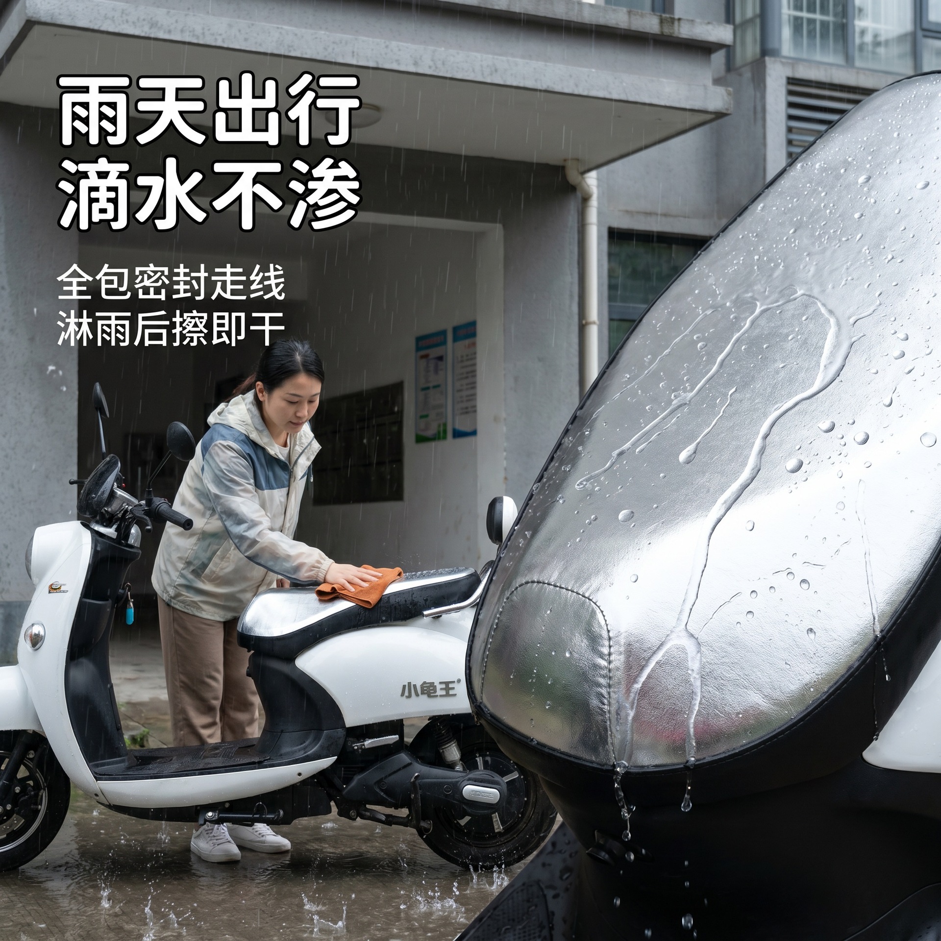 Special Seat Cover for Xiaoguiwang Electric Scooters, Waterproof, Sun-Proof, Thickened Leather {We Sincerely Recruit Wholesalers of Motorcycle Accessories to Join Us)