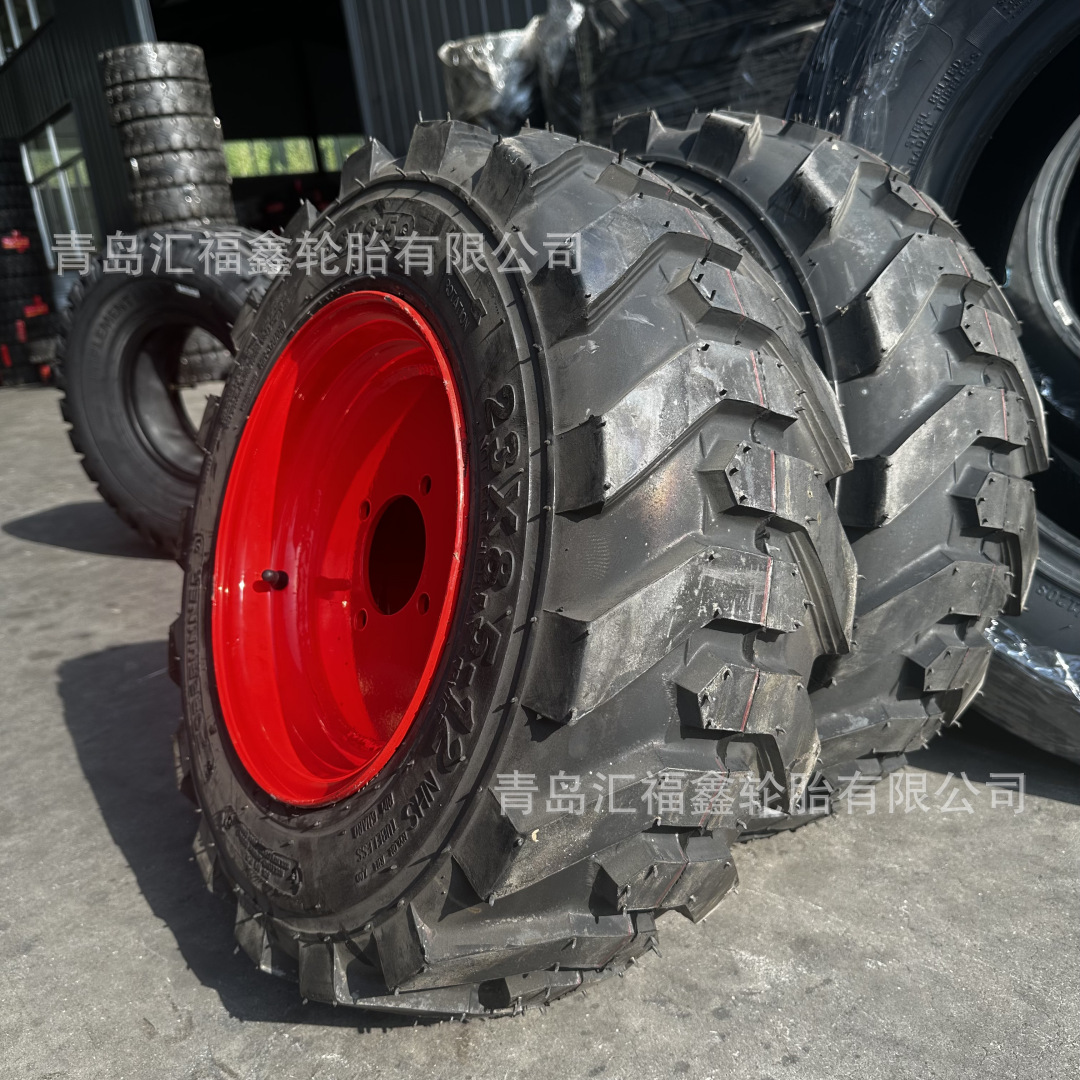 售滑移式装载机轮胎 23X8.5-12 23X8.50-12 26x10-12可配钢圈