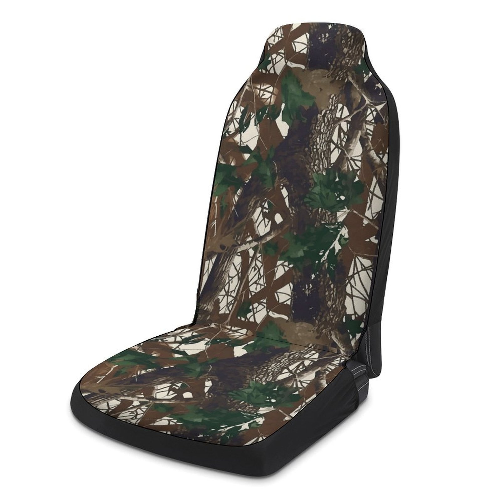 Universal car seat cover with camouflage print, suitable for all seasons, single driver's seat cover, car seat cushion cover