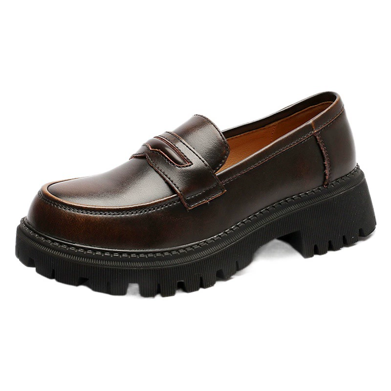 Meizu Power 2021 Новая Маленькая кожаная обувь на среднем каблуке для студентов в японском стиле на среднем каблуке с мягкой подошвой JK Uniform Shoes