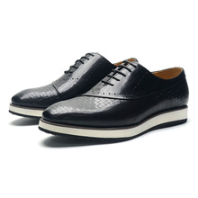 奢华意大利男士牛津鞋真皮牛皮休闲正装皮鞋舒适时尚男士运动鞋