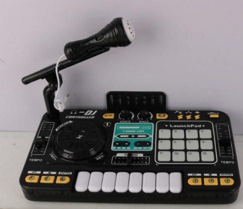 Transfronterizo multifuncional Bluetooth DJ reproductor de discos para niños simulación para principiantes instrumentos musicales juguetes para niños