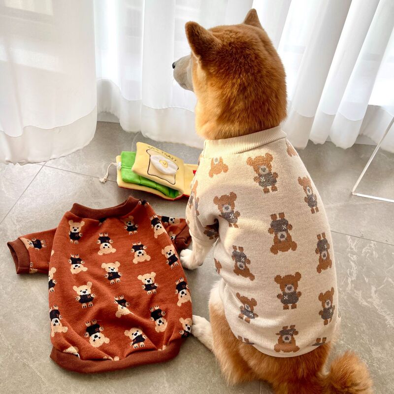 Pet clothes autumn and winter Tide brand large dog dog sweater small dog than bear Teddy Koji golden retriever giant expensive warm