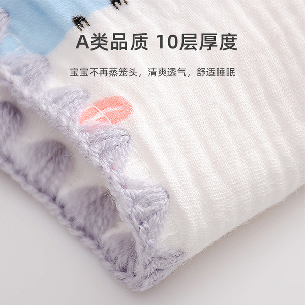 Children's gauze breathable headrest pillow for new born