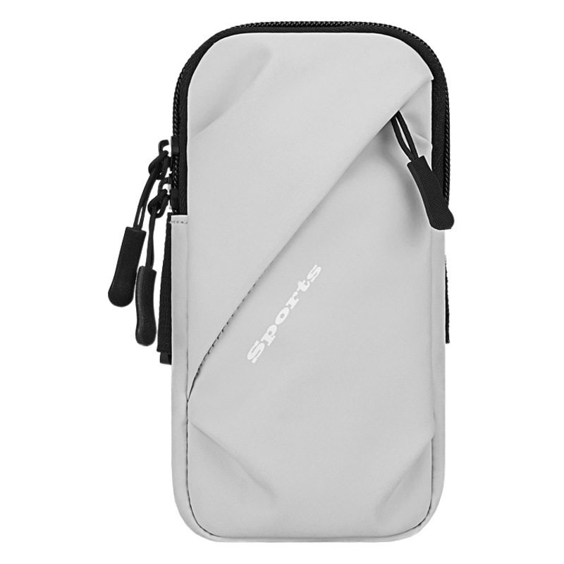 Sports Running Mobile Phone Arm Bag Women's Fitness Wrist Bag Breathable Pu Armband Outdoor Cycling Men's Arm Sleeve Mobile Phone Handbag