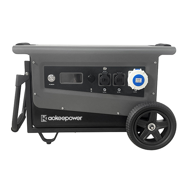 Aoke 3kw carro pequeño tipo doméstico industrial impermeable energía solar fotovoltaica almacenamiento de energía fuente de alimentación móvil image 6