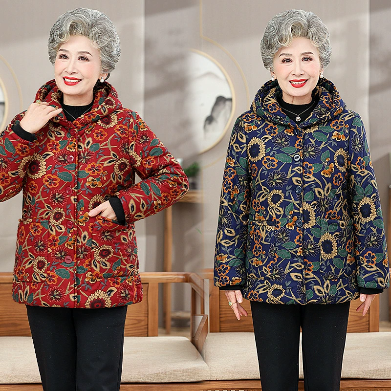 Плюшевая бабушка новая женская одежда среднего и пожилого возраста