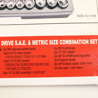 Repair kit Wrench, Hexagonal Combination Set
