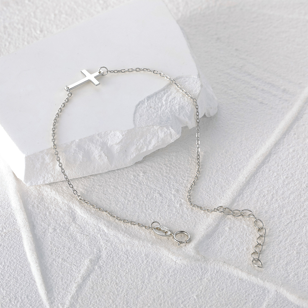 Street Occasion 925 Sterling Silver Material 925 Sterling Silver Bracelets Simple Style
