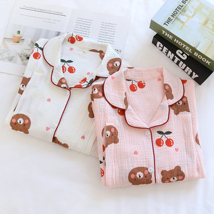 Spring and autumn new crepe sweat-absorbent breathable confinement clothing pregnant women postpartum breastfeeding clothing a generation of hair