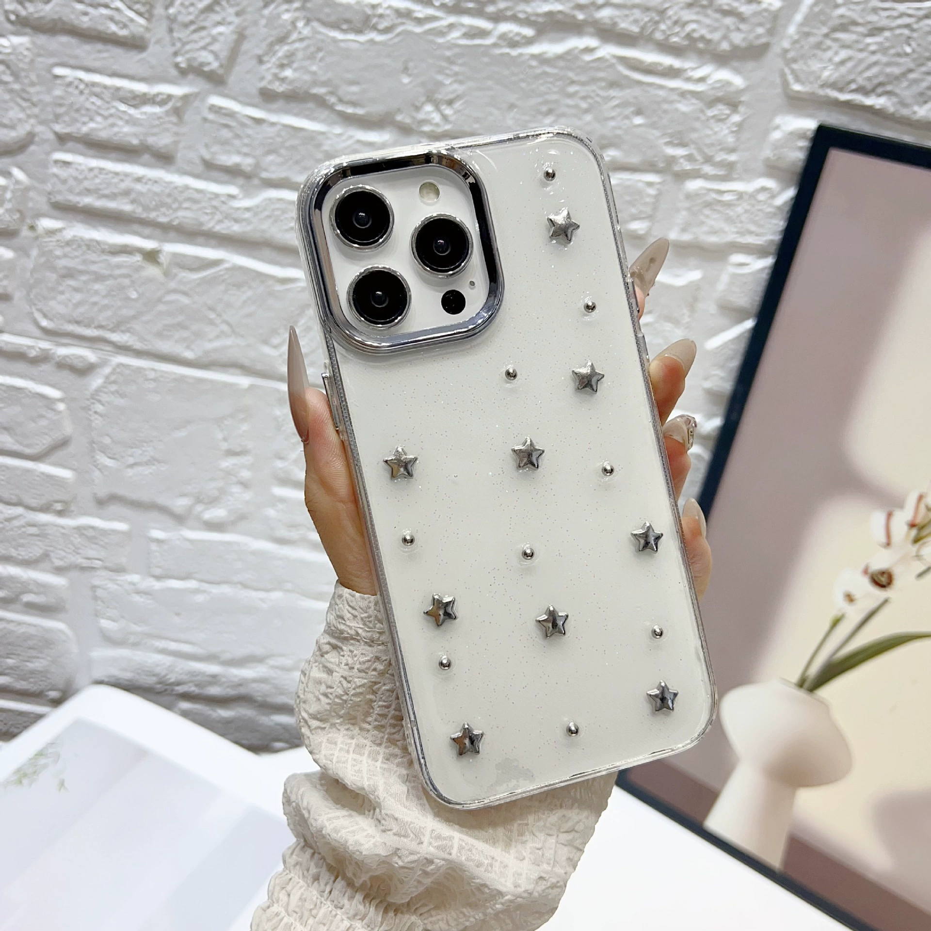 Phone case, iphone, 17 pro max, flowered, fall protection, 14/15