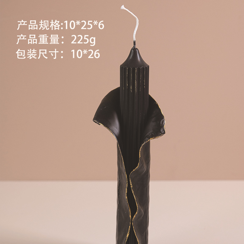 Francés retro mano elegante modelado banana cerilla de vela nicho no fumador cena de luces de vela de alta calidad decoración para el hogar