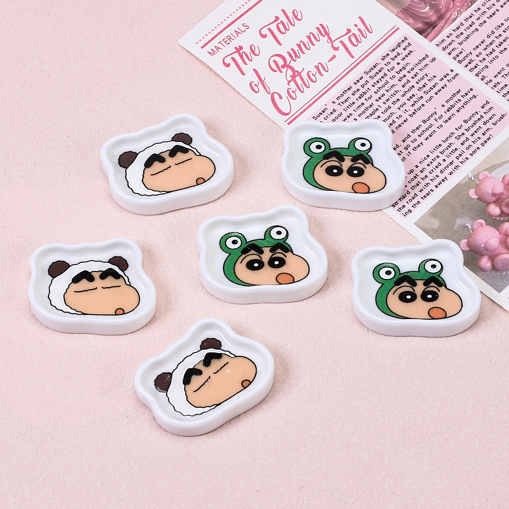 Kit de materiales para decorar crocs y accesorios - Incluye plato pequeña, pegamento de crema y adornos de resina - Diseño cartoon - Para DIY