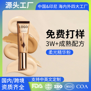 Processed Customized Liquid Foundation, Long-Lasting Non-Removing Makeup Bb Cream Concealer for Dry Skin, Mixed Oily Skin, Soft Light Essence Liquid Foundation Oem