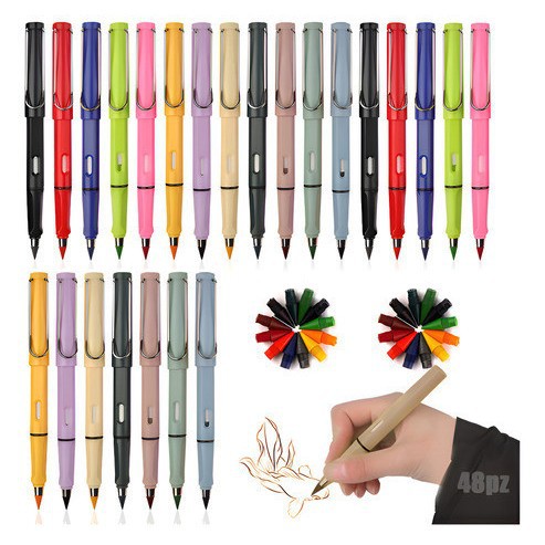 La tecnología negra no necesita cortar lápiz eterno sin tinta los estudiantes escriben en la posición recta el lápiz no termina de Pintar no es fácil romper la escritura de plomo