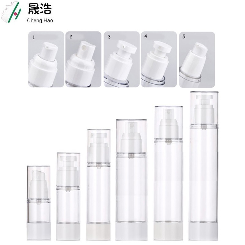 现货15ml-120ml透明按压乳液瓶 化妆品空瓶 真空喷雾瓶 塑料空瓶