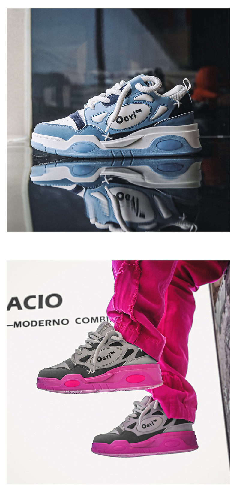 2024 efterår nye par far sko herre lave top tykke såler højdeøgende casual sko niche sneakers herre ét stykke levering_voghion.com