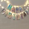 Strictly select the colorful birthday, happy flag, banner banner, baby birthday party background wall scene arrangement lamp string