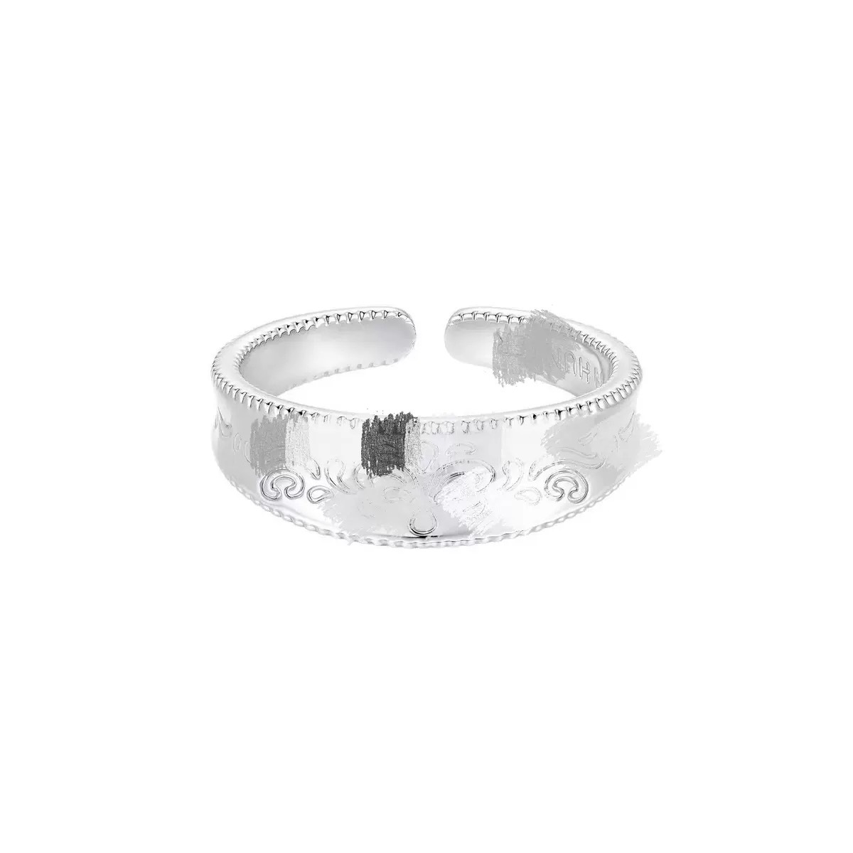 J0036 rune wide silver