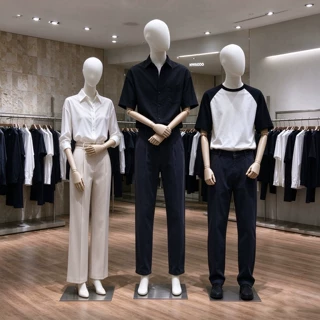 服装店模特道具男女半身挂件手人台全身假人偶橱窗平肩展示架韩版