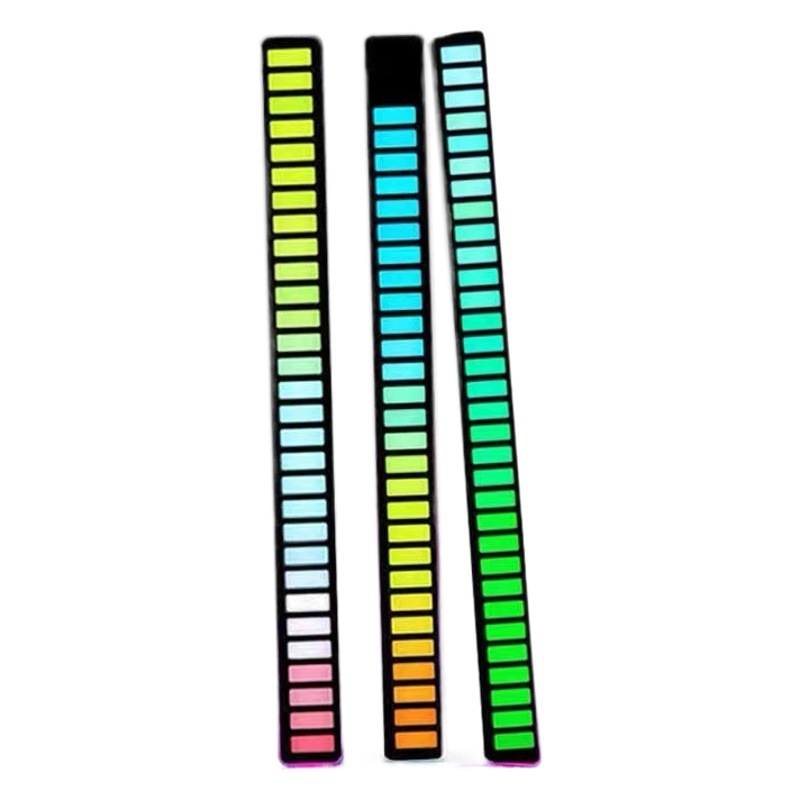 RGB Bluetooth pickup luz de control de voz creativa APP sensor de luz LED de escritorio atmósfera luz del coche música USB ritmo de luz image 1