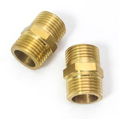 Copper external wire splice full copper equal diameter inner connection direct joint hardware accessories wholesale brass hexagonal splice