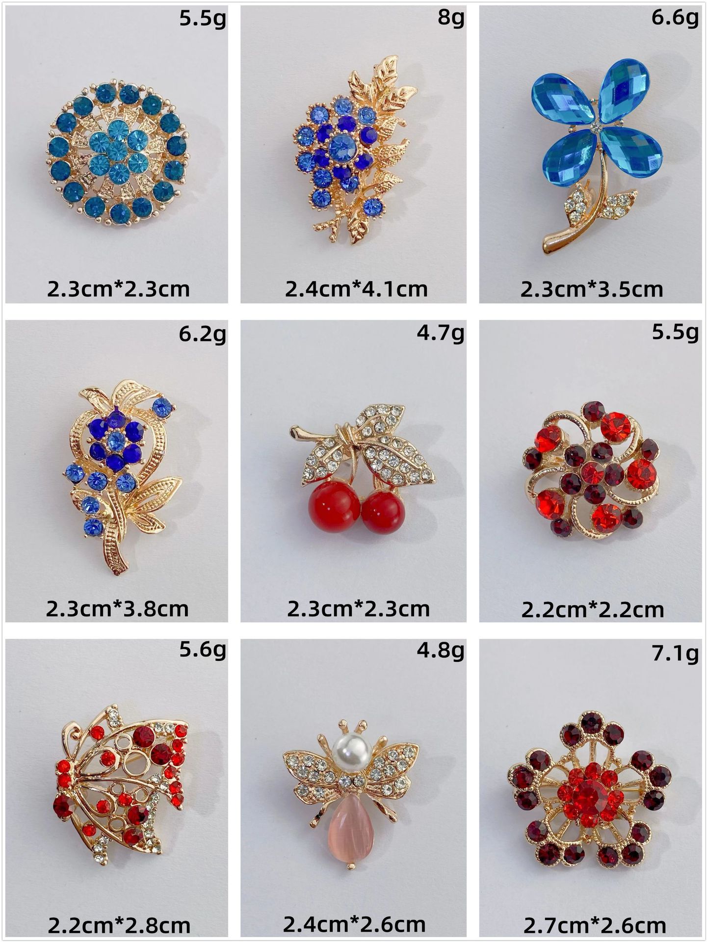 Glam Geometric Alloy Inlay Artificial Pearls Rhinestones Women's Brooches display picture 2