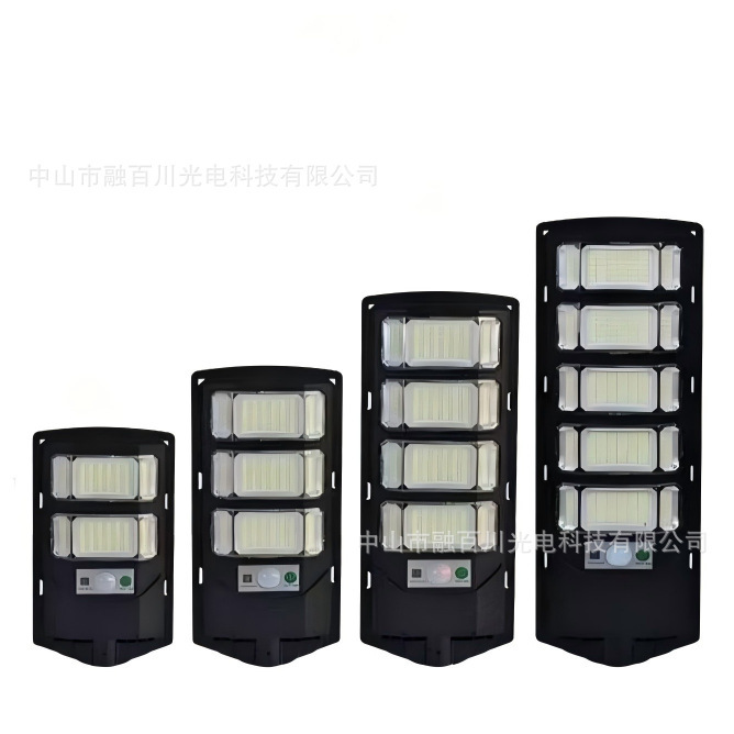 Transfronterizo nueva integración rural lámpara solar lámpara de pared impermeable al aire libre tres lados iluminación doméstica lámpara de iluminación de patio