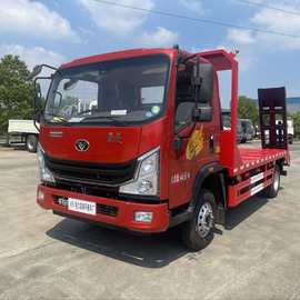 国六蓝牌重载型中国重汽豪曼平板运输车型号图片视频生产厂家价格