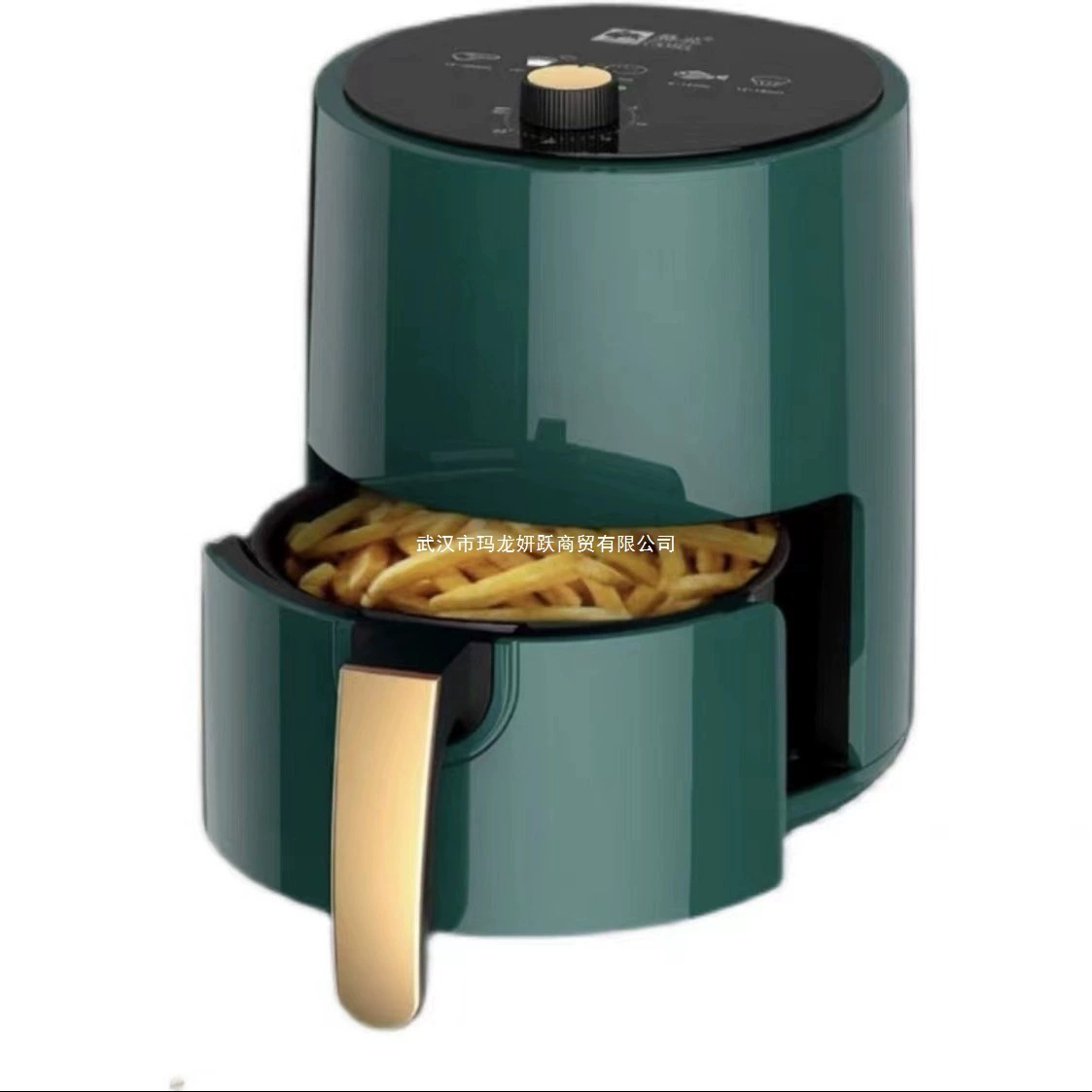 Air fryer (Camel) — visible window, multi‑function, 4L & 6L variants, double‑knob option